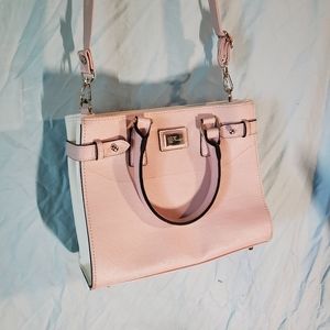 Pink Faux Leather Purse from Korea